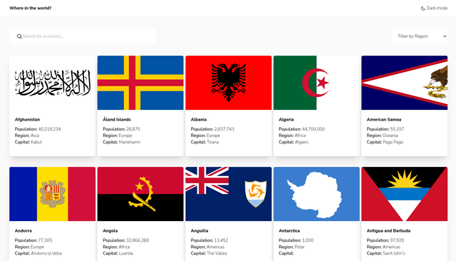 Countries App